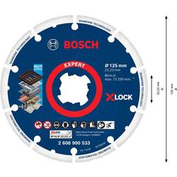 Bosch Accessories 2608900533 X-LOCK diamantový řezný kotouč Průměr 125 cm Ø otvoru 22.23 mm kov 1 ks