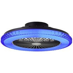 Brilliant G60040/06 Badria LED stropní světlo s ventilátorem LED modul pevně vestavěné LED 40 W černá