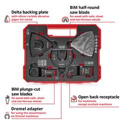 Einhell 708135 XL-PLUS-CASE Bimetal, HSS sada multifunkčního nářadí 1 sada