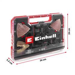 Einhell 708170 XXL -CASE Oxid hlinitý, chrom-vanadová ocel, Bimetal, HCS , HM sada multifunkčního nářadí 40 mm 1 sada