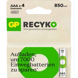 GP ReCyko akumulátor AAA Ni-MH 850 mAh 1.2 V 4 ks