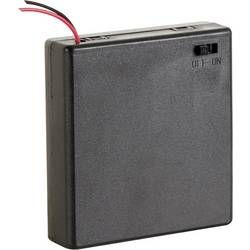 Velleman BH341BSAA bateriový držák 4x AA kabel (d x š x v) 70 x 65 x 19 mm