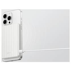 ECOFLOW RAPID Mag 5K powerbanka Li-Ion, 5000 mAh, Bezdrátové nabíjení Qi, MagSafe, USB-C®, Bezdrátové nabíjení, perleťová bílá