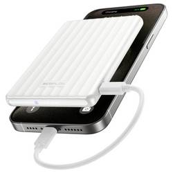 ECOFLOW RAPID Mag 5K powerbanka Li-Ion, 5000 mAh, Bezdrátové nabíjení Qi, MagSafe, USB-C®, Bezdrátové nabíjení, perleťová bílá