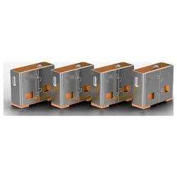 bezpečnostní USB záslepka oranžová LINDY USB-Lock + Key