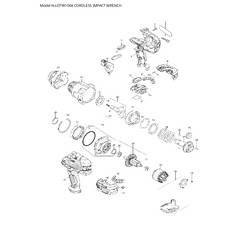 Makita DTW1004Z, DTW1004Z aku rázový utahovák, 1 050 Nm, 18 V, Li-Ion, bezkartáčové
