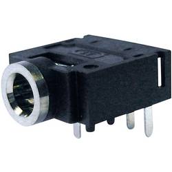 Cliff FC68133 jack konektor 3.5 mm zásuvka, vestavná horizontální Pólů: 4 stereo černá 1 ks