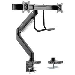 SpeaKa Professional držák na stůl pro monitor SP-MM-820 2 Displej: (s) 43,2 cm (17) - 81,3 cm (32) matná černá nakláněcí, naklápěcí