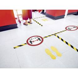 Durable 1043130 Podlahová označovací páska DURALINE, rozpojitelná černá, žlutá 1 ks (d x š x v) 15 m x 50 mm x 15 mm