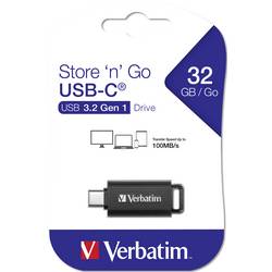 Verbatim Store n Go USB-C® USB flash disk 32 GB černá 49457 USB-C™ (USB 3.2 Gen 1)