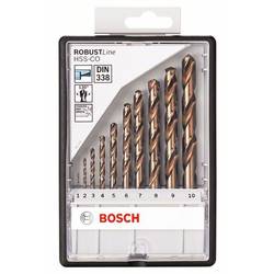 Bosch Accessories 2607019925 HSS sada spirálových vrtáku do kovu 10dílná 1 mm, 2 mm, 3 mm, 4 mm, 5 mm, 6 mm, 7 mm, 8 mm, 9 mm, 10 mm Cobalt DIN 338 válcová