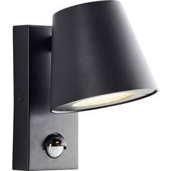 Brilliant Bari 44321/06 venkovní nástěnné osvětlení s PIR detektorem GU10 LED černá