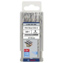 Bosch Accessories 2608595066 HSS kovový spirálový vrták 6 mm Celková délka 93 mm broušený DIN 338 válcová stopka 10 ks
