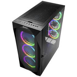 Sharkoon Sharkoon REV300 - Tower - E-ATX - Seitenteil mit Fenster (gehärtetes Glas) tower PC skříň černá