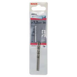 Bosch Accessories 2608585912 2608585912 HSS kovový spirálový vrták 3.2 mm Celková délka 65 mm broušený DIN 338 válcová stopka 2 ks