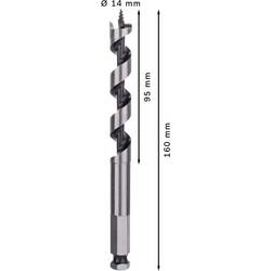 Bosch Accessories 2608585701 hadovitý vrták 14 mm Celková délka 160 mm šestihran 1 ks