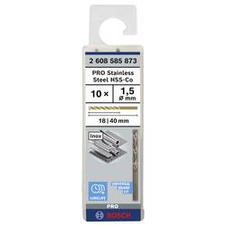 Bosch Accessories 2608585873 HSS kovový spirálový vrták 1.5 mm Celková délka 40 mm Cobalt DIN 338 válcová stopka 10 ks
