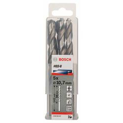 Bosch Accessories 2608585527 HSS kovový spirálový vrták 10.7 mm Celková délka 142 mm broušený DIN 338 válcová stopka 5 ks