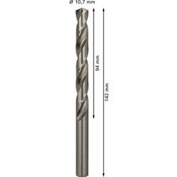 Bosch Accessories 2608585527 HSS kovový spirálový vrták 10.7 mm Celková délka 142 mm broušený DIN 338 válcová stopka 5 ks