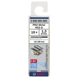 Bosch Accessories 2608585469 HSS kovový spirálový vrták 1.3 mm Celková délka 38 mm broušený DIN 338 válcová stopka 10 ks