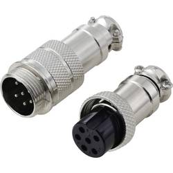 TRU COMPONENTS TC-13895612 kulatý konektor DIN, 1 sada