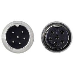 TRU COMPONENTS TC-13895612 kulatý konektor DIN, 1 sada