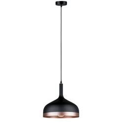Paulmann Neordic Embla 79629 závěsné světlo LED E27 20 W černá, měď matná