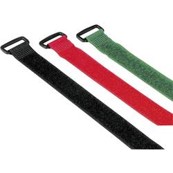 Hama Klett-Kabelbinder mit Öse, wiederverwendbar, 20 x 250 mm, farbig, 9 Stück kabelový manažer na suchý zip černá, zelená, červená 9 ks