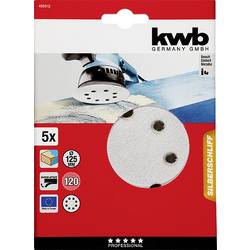 kwb 495912 brusný kotouč Průměr 125 mm Zrnitost=120 5 ks