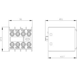Siemens 3RH2911-1GA22 pomocný spínač s pomocným kontaktem Vhodné pro značku (relé): Siemens Piece 1 ks