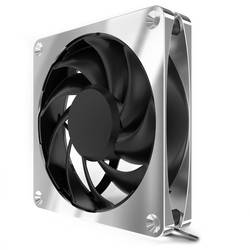 Alphacool Apex Stealth Metall PC větrák s krytem chrom (š x v x h) 120 x 120 x 25 mm