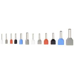 TRU COMPONENTS TC-11991840 sada dutinek 0.5 mm², 0.75 mm², 1 mm², 1.5 mm², 2.5 mm², 4 mm² částečná izolace bílá, šedá, červená, černá, modrá 2065 ks