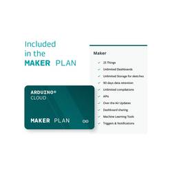 Arduino 1 year Arduino Cloud Maker Plan Certifikováno pro cloud Vhodné pro (vývojové sady): Arduino