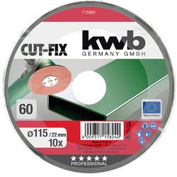 kwb 715860 brusný papír pro kotoučové brusky Zrnitost 60 (Ø) 115 mm 10 ks