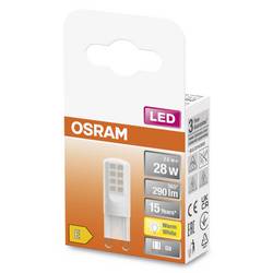 OSRAM HOMELIGHTING 4058075757967 LED Energetická třída (EEK2021) E (A - G) G9 speciální tvar 2.6 W = 28 W teplá bílá (Ø x v) 15 mm x 15 mm 1 ks