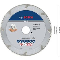 Bosch Accessories 2608602691 Bosch Power Tools diamantový řezný kotouč Průměr 150 mm 1 ks