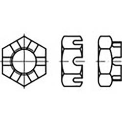TOOLCRAFT TO-6861213 matice korunkové M16 DIN 937 ocel 50 ks