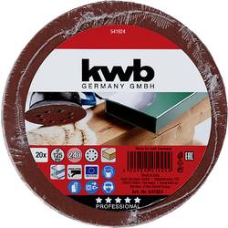 kwb 541924 brusný kotouč Průměr 125 mm Zrnitost=240 20 ks