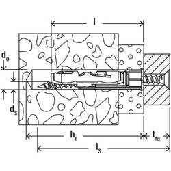 Fischer 537264 fischer DuoTec 10 RH K NV sada hmoždinek 50 mm 1 sada