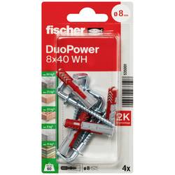 Fischer 535001 DuoPower 8 x 40 WH K NV sada hmoždinek 40 mm 8 mm 1 sada