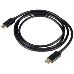 Akyga DisplayPort kabel Konektor DisplayPort 1.8 m černá AK-AV-10 pozlacené kontakty Kabel DisplayPort