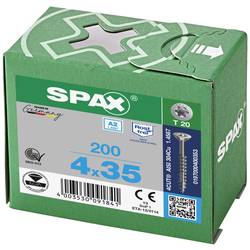 SPAX 0197000400353 R 88091 Senkkopf T-STAR TG šroub se zápustnou hlavou 4 mm 35 mm T-STAR plus nerezová ocel A2 200 ks