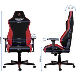 Nitro Concepts S300 Inferno Red herní židle černá, červená