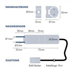 Regulátor hladiny H-Tronic WPS 3000 1114455, plnění, vypouštění, schuko zásuvka