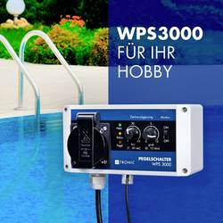 Regulátor hladiny H-Tronic WPS 3000 1114455, plnění, vypouštění, schuko zásuvka