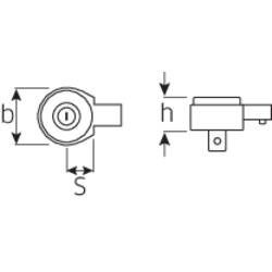 Stahlwille 735/10, 58250010, zástrčný čtyřhran, 1/2 (12,5 mm)
