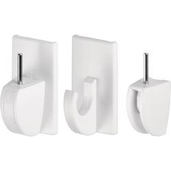 tesa POWERSTRIPS® Gardinové háky Vario bílá Množství: 4 ks
