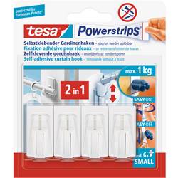 tesa POWERSTRIPS® Gardinové háky Vario bílá Množství: 4 ks