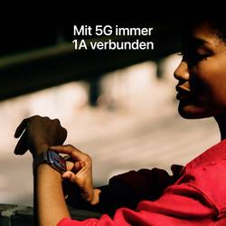 Apple Watch Series 11 GPS + Cellular 42 mm Titanový kryt sportovní náramek Kamenně šedá M/L