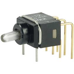 NKK Switches G12AP páčkový spínač 28 V DC/AC 0.1 A 1x zap/zap s aretací 1 ks